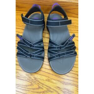 Teva Tirra Hiking Sandals Women's Size 7.5 Black Gray